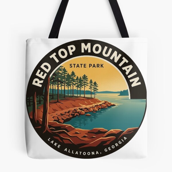 Item preview, Red Top Mountain State Park Circular Badge Sticker Lake Allatoona designed and sold by DetourDgn.