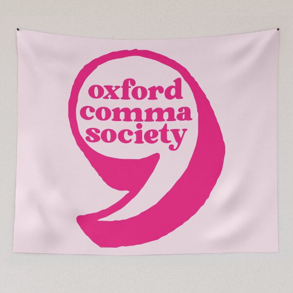 Item preview, Oxford Comma Society designed and sold by Neadoodles.