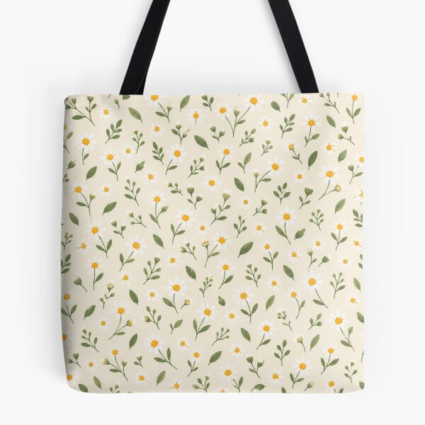 Item preview, Daisies and Green Leaves Pattern designed and sold by Myra365Art.