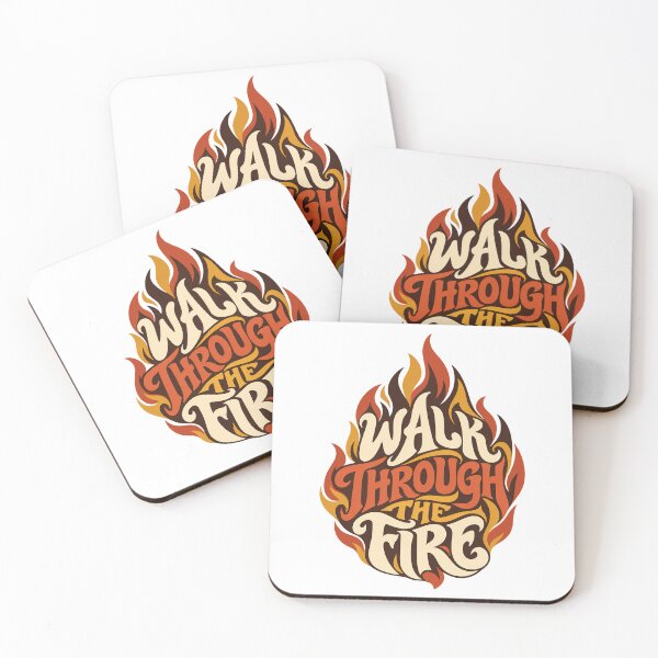 Item preview, Walk Through The Fire, Motivational T-Shirt | Inspirational Flame Quote Tee designed and sold by graphic-genie.