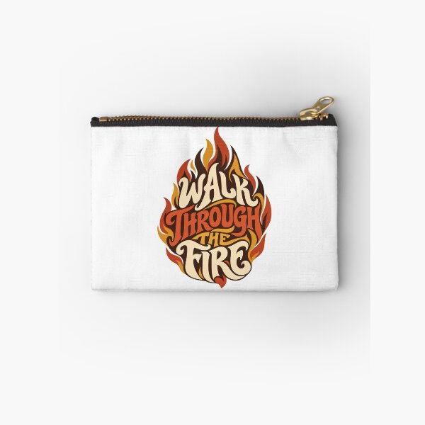 Item preview, Walk Through The Fire, Motivational T-Shirt | Inspirational Flame Quote Tee designed and sold by graphic-genie.