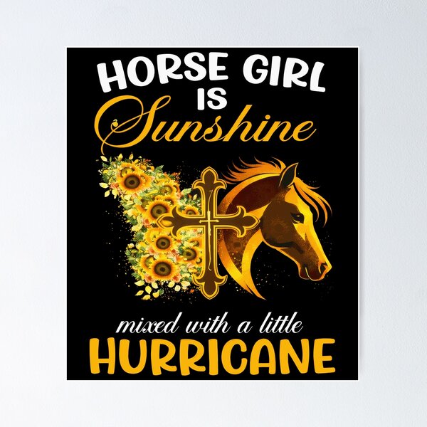 Item preview, Horse Girl Sunshine Mixed With Hurricane Sunflower designed and sold by justinhmorton.