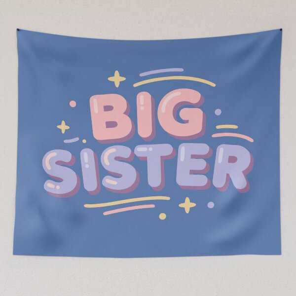 Item preview, Bold Big Sister Colorful Sibling Reveal Announcement designed and sold by Colorfulman.