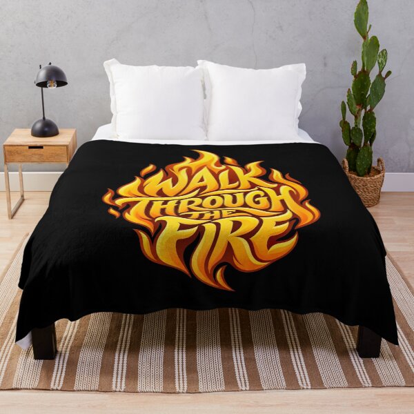 Item preview, Walk Through The Fire Flame T-Shirt | Motivational Strength Quote designed and sold by graphic-genie.