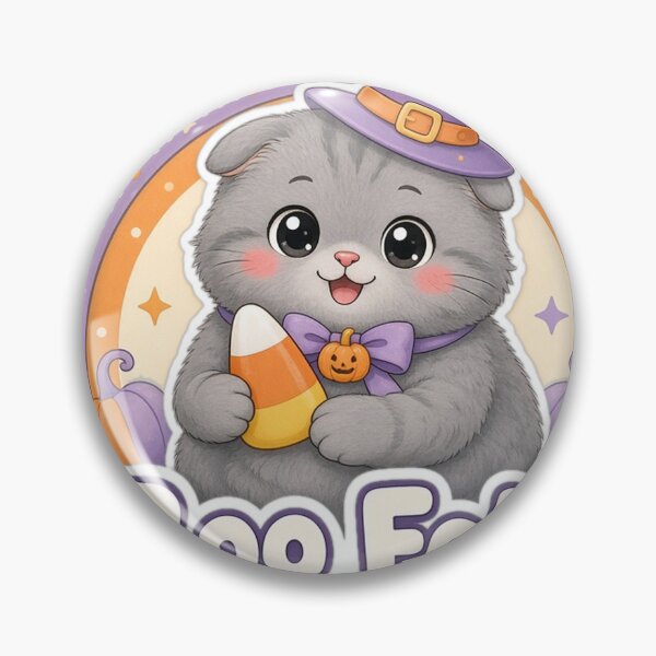 Item preview, Scottish Fold Cat Halloween Boo Fold Cute Cat designed and sold by Soft Merch.