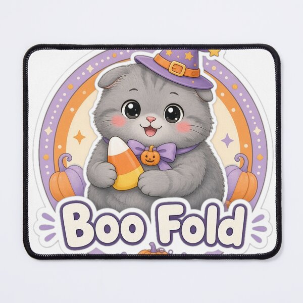Item preview, Scottish Fold Cat Halloween Boo Fold Cute Cat designed and sold by Soft Merch.