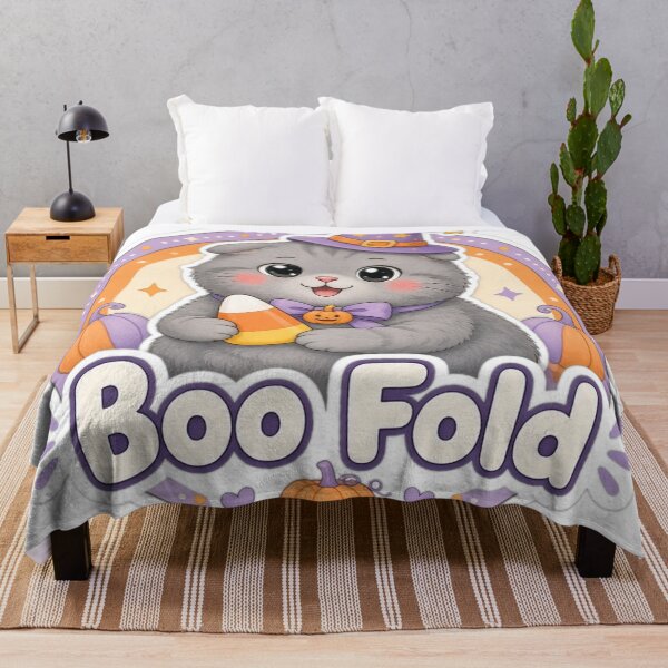 Item preview, Scottish Fold Cat Halloween Boo Fold Cute Cat designed and sold by Soft Merch.