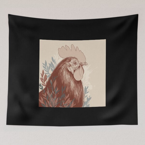 Item preview, Rooster Portrait designed and sold by pinkcee.