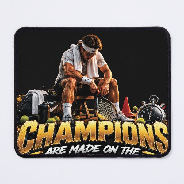 Item preview, Champions Are Made On The Practice Court | Tennis Motivation Gift designed and sold by M. Mamdouh Artworks.