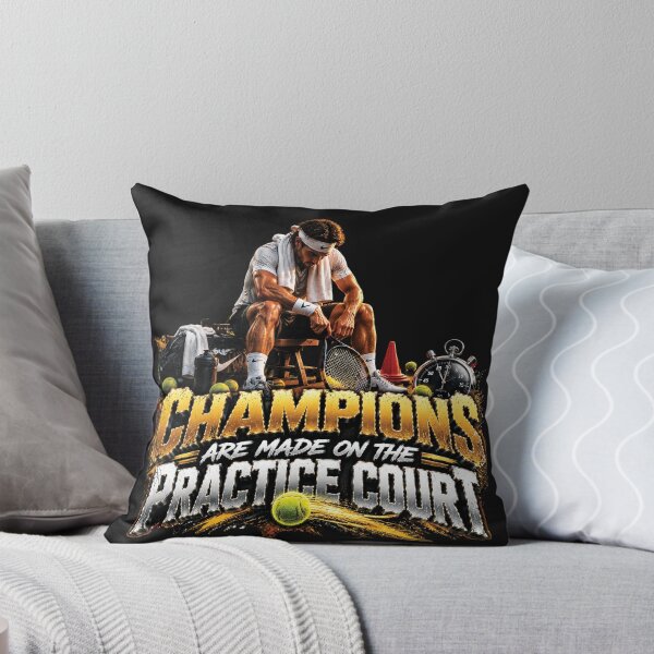 Item preview, Champions Are Made On The Practice Court | Tennis Motivation Gift designed and sold by M. Mamdouh Artworks.
