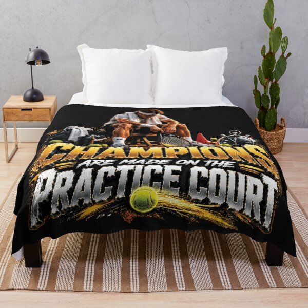Item preview, Champions Are Made On The Practice Court | Tennis Motivation Gift designed and sold by M. Mamdouh Artworks.