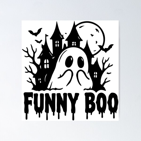 Item preview, Funny Boo Cute Halloween Ghost designed and sold by Brexmore3.