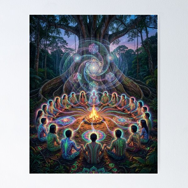 Item preview, Healing Mandala | Shamanism, Consciousness and Power Plants designed and sold by RoninGangStudio.