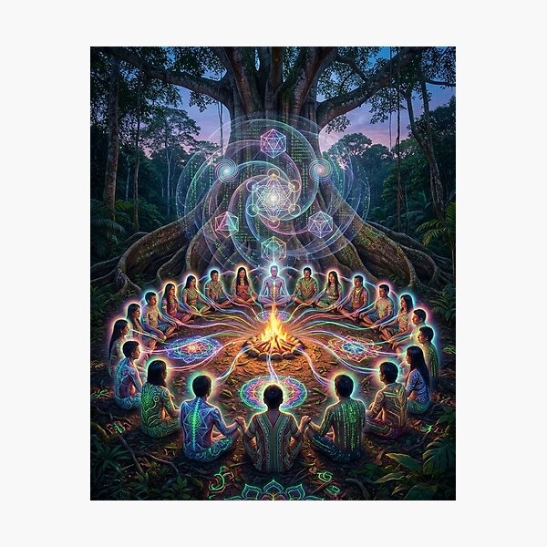 Item preview, Healing Mandala | Shamanism, Consciousness and Power Plants designed and sold by RoninGangStudio.