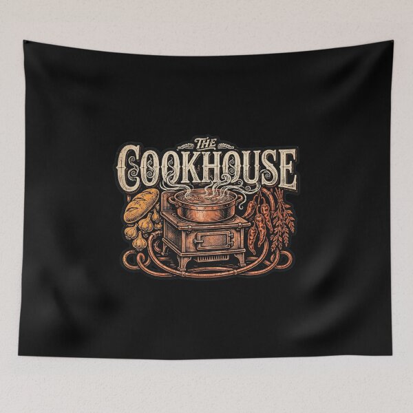Item preview, The Cookhouse Design, Chef Artwork, Cook Design, Cooking Graphic, Chef Gift, Cook Gift, Culinary Art, Kitchen Culture, Professional Cooking, Restaurant Kitchen, Chef Life, Food Lover Gift designed and sold by Typologystudios.