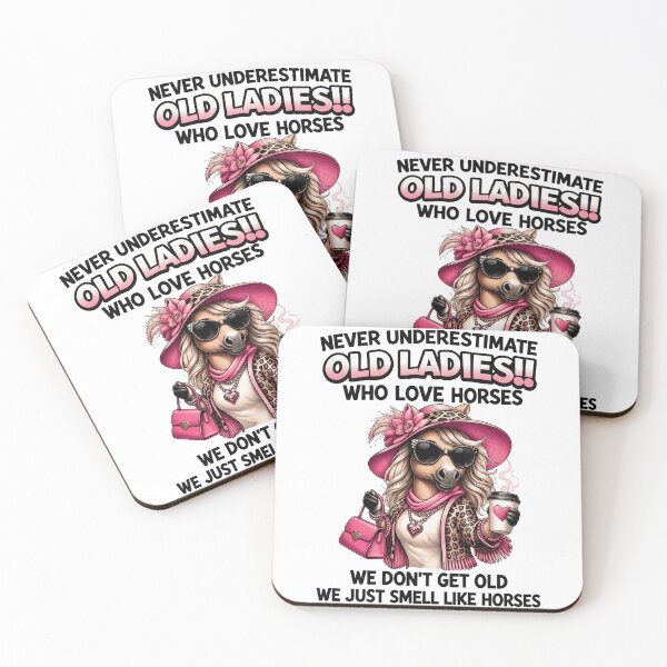 Item preview, Never Underestimate Old Ladies Who Love Horses designed and sold by justinhmorton.