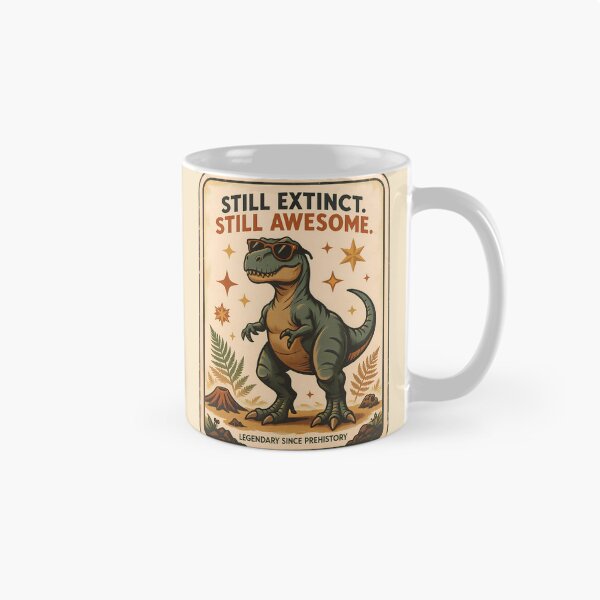 Item preview, Still Extinct. Still Awesome. – Retro T-Rex designed and sold by Origamoart.