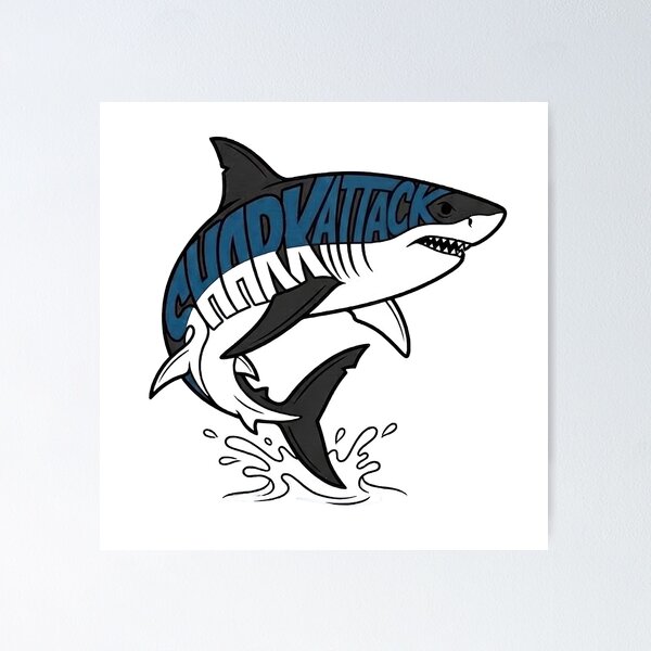 Item preview, Shark Attack Splash designed and sold by andreisky.