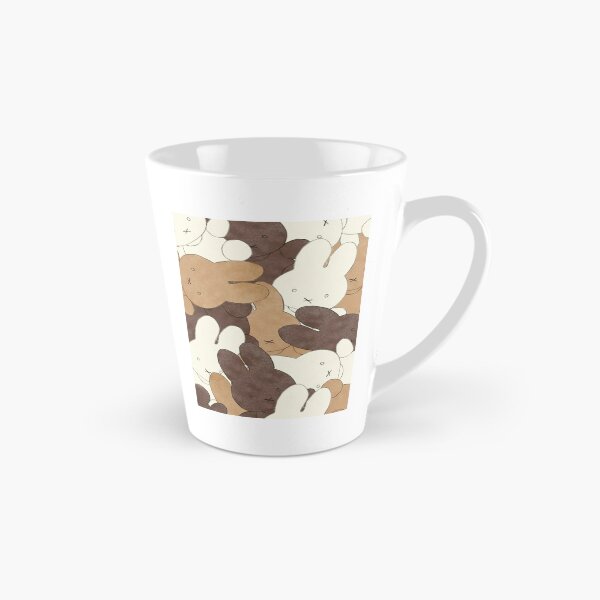 Item preview, Cute Bunny Face Pattern – Cozy Brown & Beige Kawaii Design designed and sold by xWhimsyDreamsx.