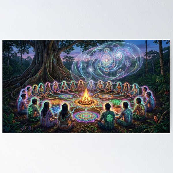 Item preview, Soul and Consciousness · Shamanic Journey | Sacred Visionary Psychedelia designed and sold by RoninGangStudio.