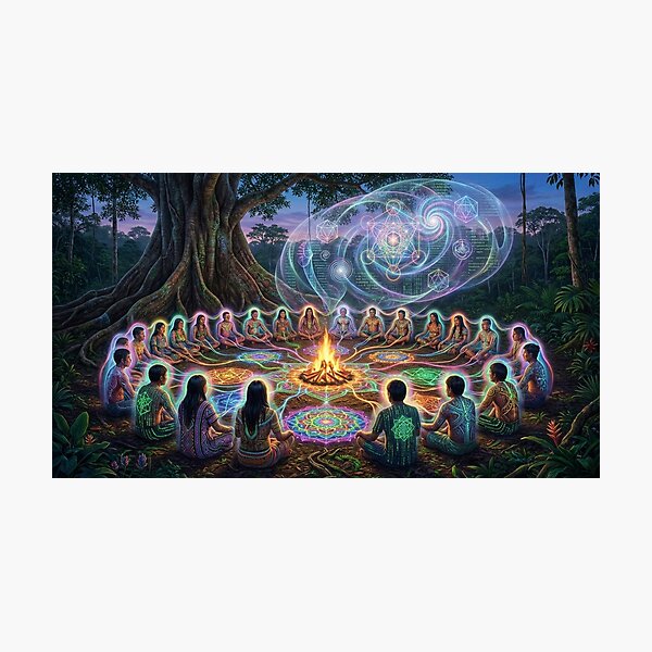 Item preview, Soul and Consciousness · Shamanic Journey | Sacred Visionary Psychedelia designed and sold by RoninGangStudio.