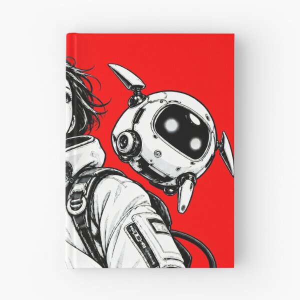 Item preview, Cyberpunk Anime Girl and Robot | 未来を切り拓け designed and sold by Masha_D.