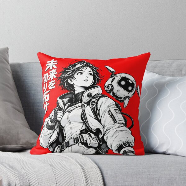 Item preview, Cyberpunk Anime Girl and Robot | 未来を切り拓け designed and sold by Masha_D.