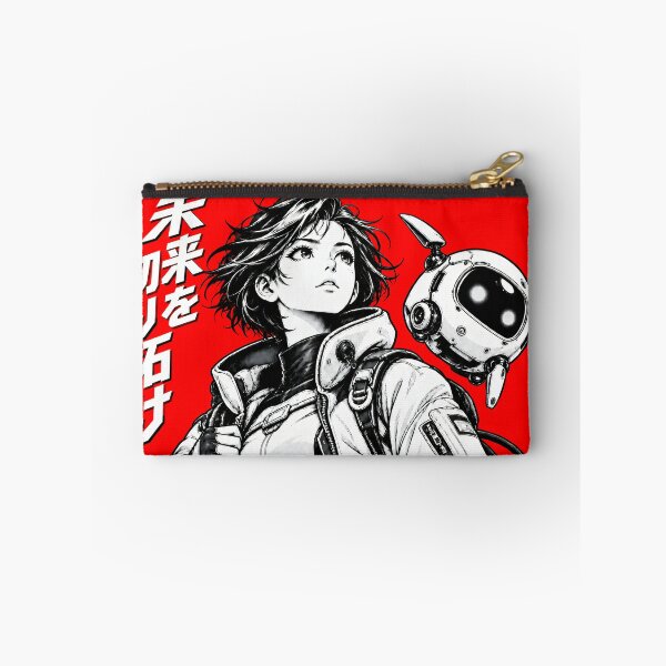 Item preview, Cyberpunk Anime Girl and Robot | 未来を切り拓け designed and sold by Masha_D.