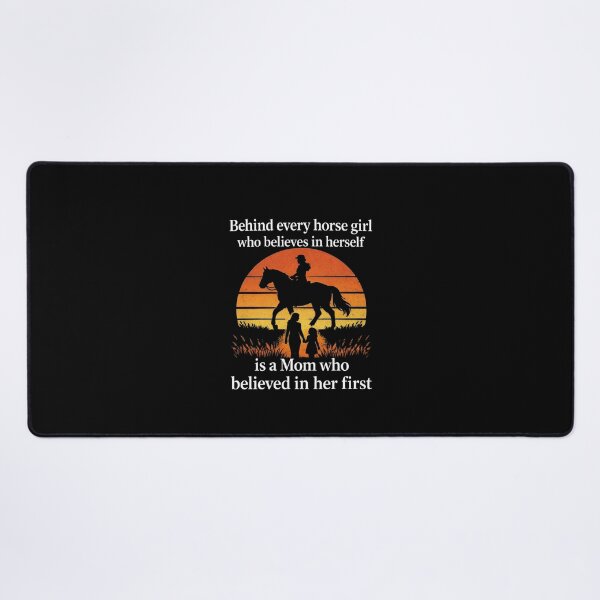 Item preview, Horse Mom Behind Every Horse Girl Retro Sunset designed and sold by justinhmorton.