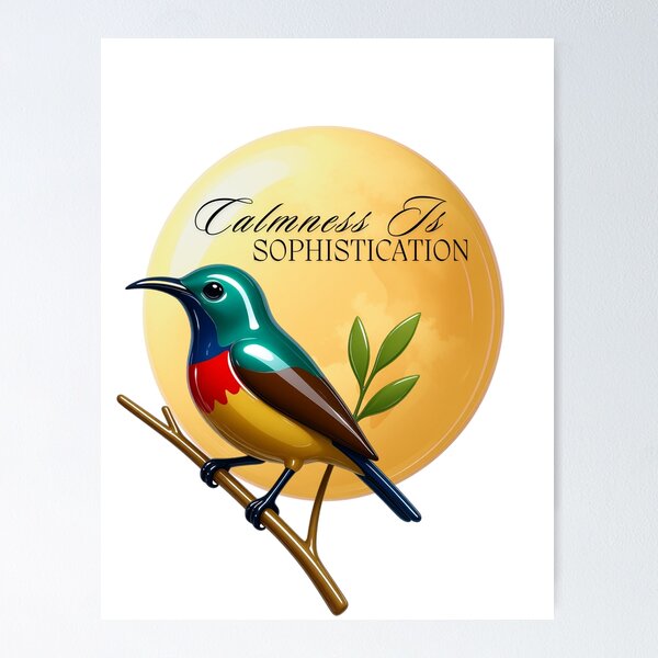 Item preview, Calmness Is Sophistication | Retro 70s Vintage Emblem Tee, Nature Soul Graphic Shirt designed and sold by Prishea.