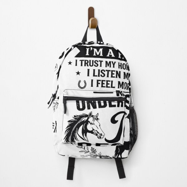 Item preview, Never Underestimate A Horse Girl Equestrian Quote designed and sold by justinhmorton.