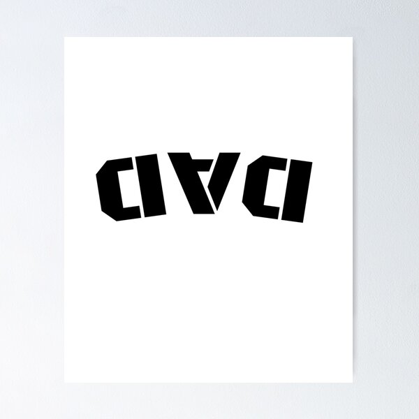 Item preview, ad Upside Down | Funny Dad Typography Graphic Tee designed and sold by OFF-CTR.