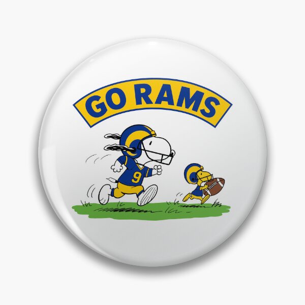 Item preview, Snoopy & Woodstock Los Angeles Rams Football Retro F601 designed and sold by GLUVY-THEME.