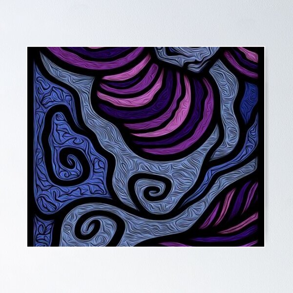 Item preview, Psychedelic Swirl Pattern Groovy Liquid Abstract Fluid Art designed and sold by Anispot.