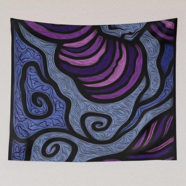 Item preview, Psychedelic Swirl Pattern Groovy Liquid Abstract Fluid Art designed and sold by Anispot.