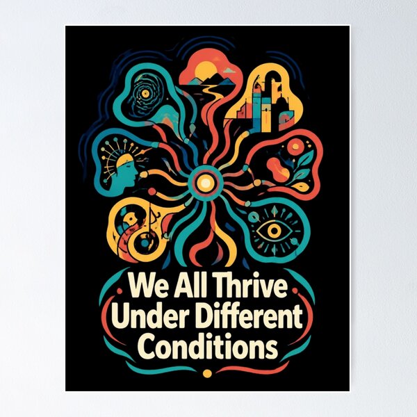 Item preview, We All Thrive Under Different Conditions designed and sold by 21degrees-club.