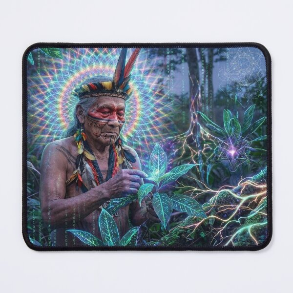 Item preview, Spirit of the Jaguar · Sacred Medicine and Spiritual Psychedelic Art · Sacred Threshold designed and sold by RoninGangStudio.