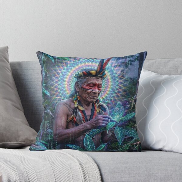 Item preview, Spirit of the Jaguar · Sacred Medicine and Spiritual Psychedelic Art · Sacred Threshold designed and sold by RoninGangStudio.