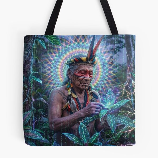 Item preview, Spirit of the Jaguar · Sacred Medicine and Spiritual Psychedelic Art · Sacred Threshold designed and sold by RoninGangStudio.
