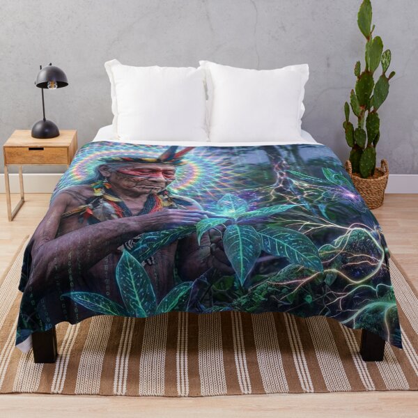 Item preview, Spirit of the Jaguar · Sacred Medicine and Spiritual Psychedelic Art · Sacred Threshold designed and sold by RoninGangStudio.