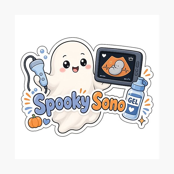 Item preview, Sonographer Halloween Spooky Sono Ultrasound Tech designed and sold by Soft Merch.