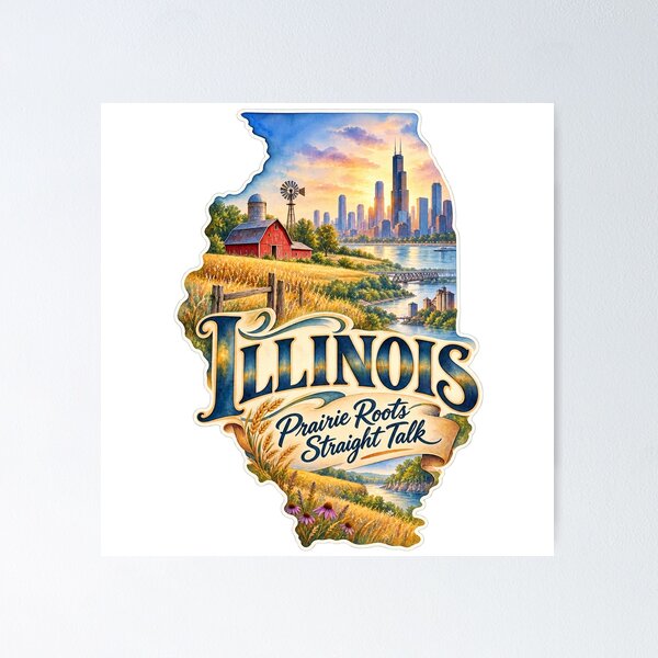 Item preview, Illinois Prairie Roots Straight Talk designed and sold by Whimspired By Paxx.