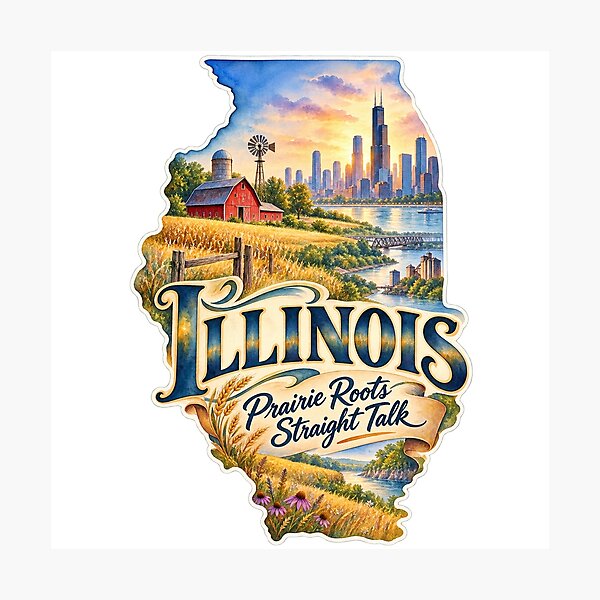 Item preview, Illinois Prairie Roots Straight Talk designed and sold by Whimspired By Paxx.