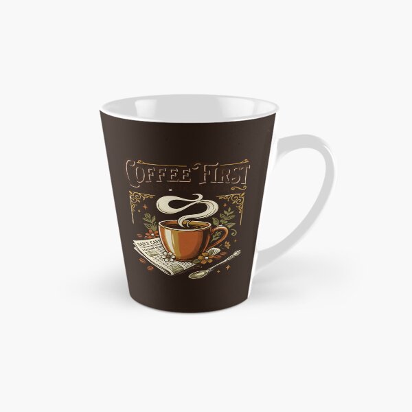 Item preview, Coffee First, Questions Later – Vintage Coffee Lover designed and sold by Origamoart.