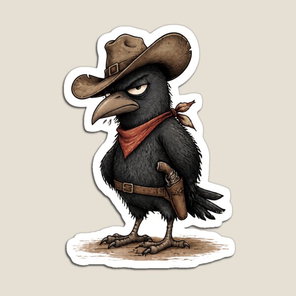 Item preview, Bad Attitude Cowboy Crow designed and sold by Bonnie.