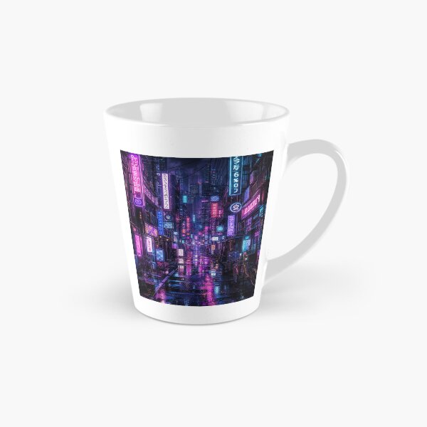 Item preview, Cyberpunk Tokyo Neon Alleyway Japanese Night Street Art designed and sold by vekotpu.