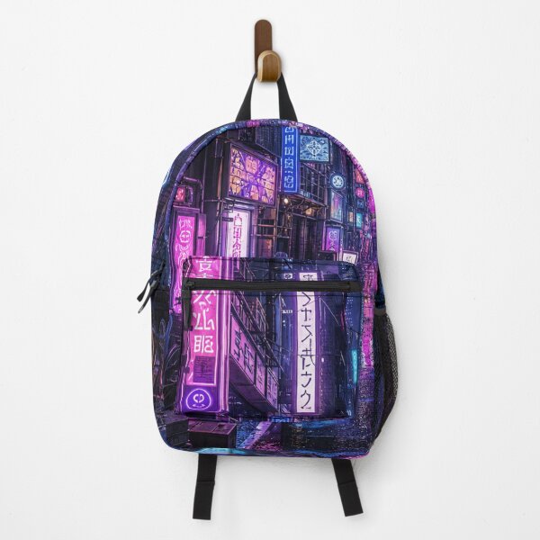 Item preview, Cyberpunk Tokyo Neon Alleyway Japanese Night Street Art designed and sold by vekotpu.