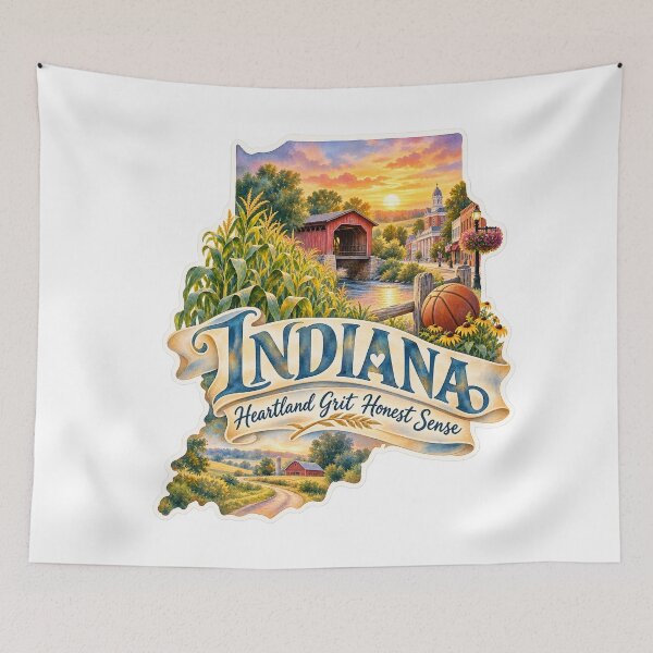 Item preview, Indiana Heartland Grit Honest Sense designed and sold by Whimspired By Paxx.