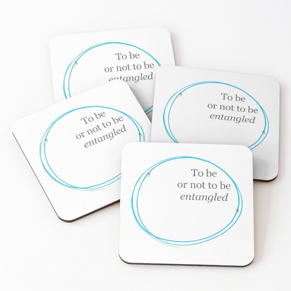 Item preview, To Be, or Not to Be, Entangled - Quantum Wordplay | Dark Ink designed and sold by EntangledRhyme.