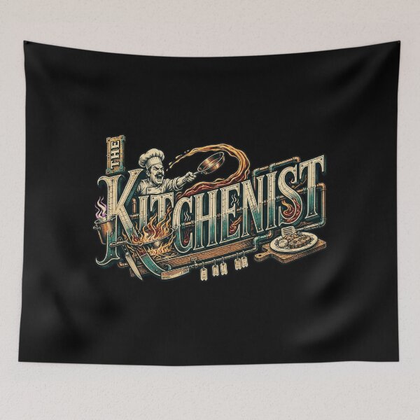 Item preview, The Kitchenist Design, Chef Artwork, Cook Design, Cooking Graphic, Chef Gift, Cook Gift, Culinary Art, Kitchen Culture, Chef Life, Professional Cooking, Restaurant Kitchen, Food Lover Gift designed and sold by Typologystudios.